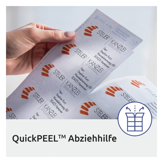 Etiketter med QuickPEEL™ & Ultragrip, L7651-25